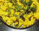 A picture of step 9 of Khandvi.