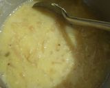 A picture of step 2 of Banana Stem Dalcha.