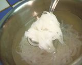 A picture of step 2 of Rice Fettuccine Pasta in Alfredo sauce.