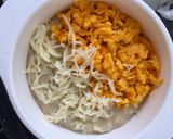 Foto langkah ke 5 dari resep Oat with Scrambled Egg and Cheese 🧀 (MPASI 9M+).