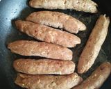 A picture of step 4 of Seakh kabab.