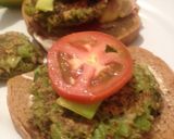 A picture of step 4 of Cauliflower Burger.