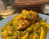 A picture of step 13 of Moroccan Chicken Tagine with Green Olives.