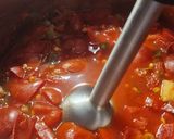 Zelleres paradicsomleves, sajtos, kukoricatallérokkal (vegán) recept fázis 5 fotója