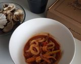 Foto langkah ke 5 dari resep Cumi Saos Merah.
