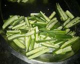 A picture of step 1 of #Ramadan.. Masala crispy bhindi.