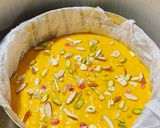 A picture of step 5 of Suji Mango Cake.