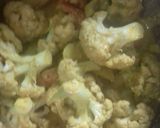 A picture of step 2 of Phulkofi roast/ cauliflower roast.