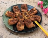 Hình bước làm 3 của món Đậu hủ chiên sả (món chay)
