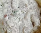 A picture of step 2 of Chicken malai boti.