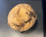 A picture of step 1 of Roasted Swede chips.