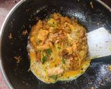 A picture of step 6 of Pudina paneer.