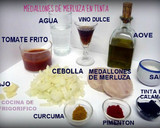 Foto del paso 1 de la receta: Medallones de merluza con tinta
