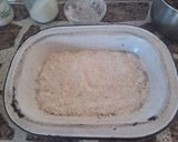 Foto del paso 4 de la receta: Torta de avena y vainilla rellena con dulce de membrillo