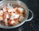 A picture of step 1 of Chilli paneer.