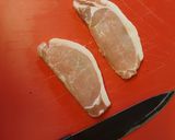 A picture of step 1 of Caramelised Pork.