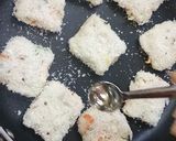 A picture of step 8 of Sooji Veggie mini squares.