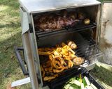 A picture of step 4 of Safari oven baked vegetables and a garlic ginger pork shoulder.