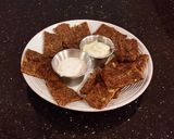 A picture of step 8 of Cauliflower "flatbread".