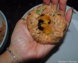 A picture of step 9 of Kufteh bozbash (stuffed meatball).