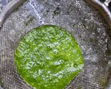 A picture of step 3 of Aaloo palak sev.