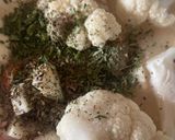 Tárkonyos karfiolleves, darált hússal recept fázis 2 fotója