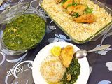 سبانخ ورز مع الدجاج