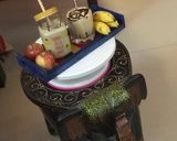 A picture of step 2 of Apples Bananas Vanilla Milkshake.