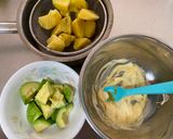 A picture of step 2 of Wasabi Mayo Avocado and Potato Salad.