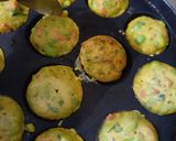 A picture of step 3 of Besan Vegetable Appe.