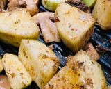 A picture of step 3 of AirFryer Eggplant with Veggies.