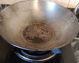 A picture of step 2 of Jeera Aloo (no boiled).