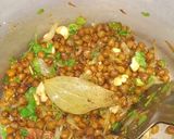 A picture of step 4 of Kala chana pulao.