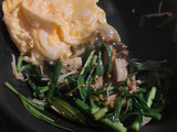 Stir fried eggs and Chinese chives