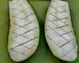 Foto del paso 1 de la receta: Calabacín y berenjena rellenos