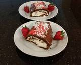 Chocolate Strawberry Cream Cake Roll recipe step 28 photo