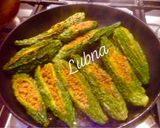 A picture of step 3 of Keema Bhare Karele (Bitter gourd filled with beef mince).