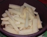 A picture of step 1 of Pakorha Fries.