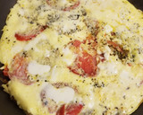 Foto del paso 7 de la receta: Tortilla rápida de tomate, champiñones y cebolla