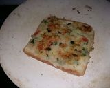 A picture of step 7 of Aaloo toast.