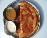 A picture of step 12 of Masoor Dal Dosa with Soya-Paneer Stuffing.