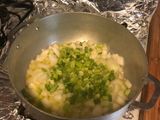 Cajun shrimp seafood stuffing for baked potatoes