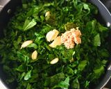 A picture of step 2 of Sarson ka Saag And Makkai Roti.