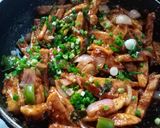 A picture of step 5 of Dragon Potatoes.