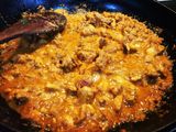 بيتزا صوص أبيض والدجاج ماريني