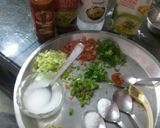 A picture of step 1 of Manchow soup.