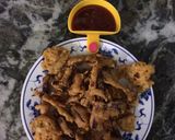 A picture of step 5 of Beet root bhaji (pakodas).