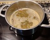 Foto del paso 2 de la receta: Cintas de espinacas con caldo de guisado pollo día anterior