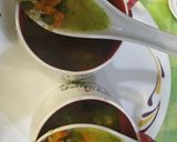 A picture of step 3 of Chicken coriander soup with vegetables.