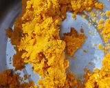 A picture of step 3 of Rajasthani Shahi Gatta Pulao.